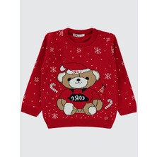 Civil Boys Erkek Çocuk Kazak 2-5 Yaş  Kırmızı