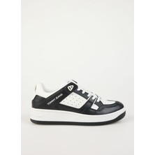 Tommy Hilfiger Beyaz - Siyah Erkek Sneaker Tjm Basket Retro Cupsole Wl