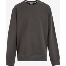 Jack & Jones Bisiklet Yaka Koyu Gri Erkek Sweatshırt 12262789_Jprcclogan Sweat Crew Neck