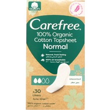 Carefree Organic Cotton Topsheet Normal Günlük Ped 30'lu Paket