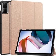 Beautylife Store Redmi Pad Se 11 Inç Darbeye Dayanıklı Tablet Kılıfı, Otomatik Uyku/uyandırma Fonksiyonlu Tablet Kılıfı Altın Gül (Yurt Dışından)