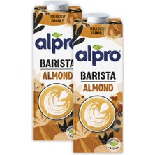 Alpro Barista Badem Sütü 2 x 1 lt Laktozsuz Bitkisel Vegan Süt