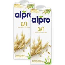 Alpro Yulaf Sütü 2 x 1lt Laktozsuz Bitkisel Vegan Süt