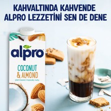 Alpro Hindistan Cevizli & Badem Sütü 2 x 1 lt Laktozsuz Bitkisel Vegan Süt