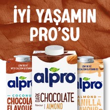 Alpro Bitter Çikolata Badem Içeceği 2 x 1 lt Laktozsuz Bitkisel Vegan Süt