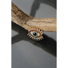 Çildan Womens Taşlı Göz Figür Broş