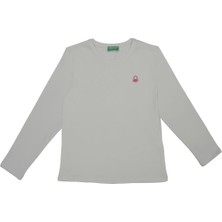 Kız Çocuk T-Shirt - Ekru