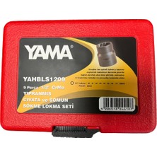 Yama YAHBLS1209 Crmo Yıpranmış Civata ve Somun Sökme Lokma Seti 1/2" 9 Parça