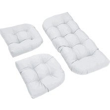Bunblic Minder Takımı (3'lü Set) Iç/dış Salıncak Sandalye Loveseat Gri (Yurt Dışından)