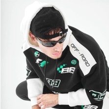 Octagon Sweatshirt Off-Road Baskılı Siyah