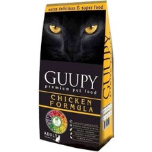 Guupy Kedi Maması Tavuklu 15  Kg, Konserve Mama Hediye