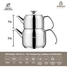 Amboss 17 Parça Astral Cool Indüksiyon Uyumlu Paslanmaz Çelik Tencere & Sahan Çeyiz Seti