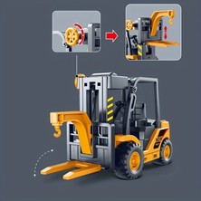 Farbu Sürtmeli Hareketli Kaldıraçlı Forklift 706-39, Sürtmeli Oyuncak Inşaat Arabası