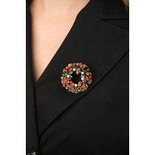 Çildan Womens Yılbaşı Koleksiyonu Yılbaşı Süsü Broş