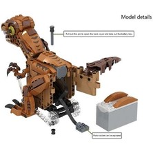 Sanlindou Jurassic World Tyrannosaurus Motor Eğitim Oyuncakları ile Model Yapı Taşları Çocuklar Için Blok Oyuncaklar Hediye Figürleri Oyuncak Hobileri | Bloklar (Yurt Dışından)