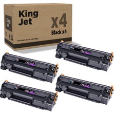 Kingjet Kingjet® CRG-737 4'lü Paket - Canon Uyumlu Çipli Muadil Toner