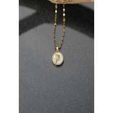 Çildan Womens Özel Gold Gül Detaylı Kolye