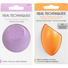 Real Techniques  Sponge Plus Cilt Bakım Süngeri / Mucize Makyaj Süngeri