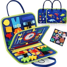Jnby Montessori Çocuk Seyahat Oyuncağı Keçe Aktivite Sessiz Kitaplar Meşgul Tahta Aktivitesi Eğitici Duyusal Öğrenme Kitabı (Yurt Dışından)