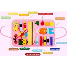 Jnby Montessori Çocuk Seyahat Oyuncağı Keçe Aktivite Sessiz Kitaplar Meşgul Tahta Aktivitesi Eğitici Duyusal Öğrenme Kitabı (Yurt Dışından)