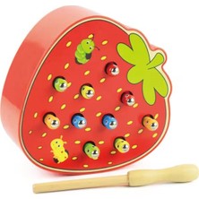 Jnby Bebek Oyuncakları Ahşap Solucan Yakalama Oyunu 3D Bulmaca Erken Çocuklar Eğitici Oyuncaklar Montessori Manyetik Etkileşimli Oyunlar Hediye Için (Yurt Dışından)