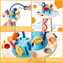 Jnby Bebek Montessori Oyuncakları Çekme Ipi Duyusal Oyuncaklar Bebek 6-12 Ay Silikon Geliştirme Diş Çıkarma Aktivite Oyuncakları Çocuklar Için Eğitici Oyuncaklar (Yurt Dışından)