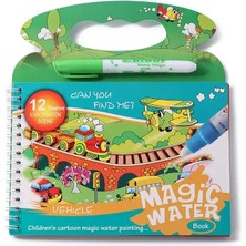 Jnby Magical Water Painting Book Toddler Early Education Toys Reusable Magic Drawing Coloring Book For Kids Children Montessori Toys (Yurt Dışından)