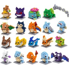 Jnby 66 Adet Küçük Bina Nanoblock Karikatür Pikachu Hayvan Modeli Eğitim Oyunu Grafikleri Oyuncakları Çocuklar Için Doğum Günü (Yurt Dışından)