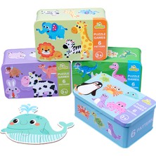 Jnby Bebek Bulmaca Montessori Eğitici Oyuncaklar Ahşap 3D Bulmaca Oyunları Demir Kutu Çocuk Bulmacaları Yapboz Ahşap Bulmacalar Çocuklar Için 2 3 4 Yaş (Yurt Dışından)