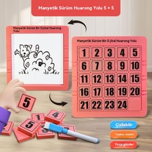 Elegance Emporium Çocuk Manyetik Dijital Huarongdao Oyuncakları Kayan Manyetik Sürüm Matematik Eğitici Oyun Oyuncakları (Yurt Dışından)