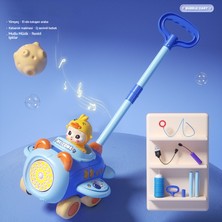 Elegance Emporium Eğlenceli Çocuk Karikatür El Itme Küçük Yürüyüş Kabarcık Makinesi Taşınabilir Elektrikli Kabarcık Oyuncak (Yurt Dışından)