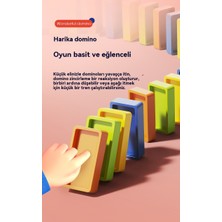 Elegance Emporium Küçük Tren Domino Atma Yapı Blokları Elektrikli Araba Çocuk Eğitici Oyuncaklar (Yurt Dışından)