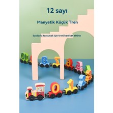 Elegance Emporium Ahşap Manyetik Tren Bulmaca Erken Eğitim Bilişsel Egzersiz Bebek Oyuncakları (Yurt Dışından)