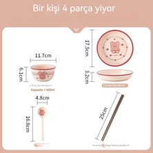 Grace Hub 4 Parçalı Seramik Sofra Seti (Yurt Dışından)