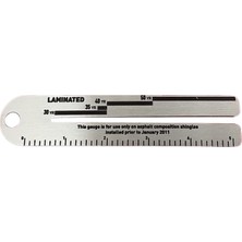 Maelove Shingle Gauge 5'' Yüksek Hassasiyetli Taşınabilir Paslanmaz Ölçüm Aleti (Yurt Dışından)