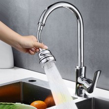 Jinlin Shop B Siyah 12CM Sert Stil Banyo Aksesuarları Duş Püskürtücü Için 3 Mod 360° Dönebilen Musluk Uzatıcı Mutfak Musluk Su Tasarrufu Nozül Filtre Adaptörü (Yurt Dışından)