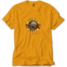 Z zepplin Guns N Roses Damaged Sarı T-Shirt