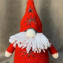 Uretti El Örgüsü Amigurumi Dekoratif Noel Baba - 17 x 22 cm