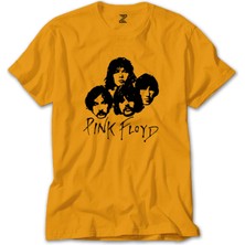 Z zepplin Pink Floyd Group Sarı T-Shirt