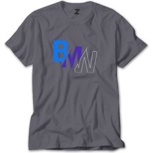 Z zepplin Bmw Colourful Logo Gri Tişört