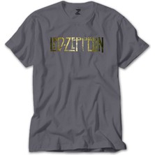 Z zepplin LED Zeppelin Wall Gri Tişört