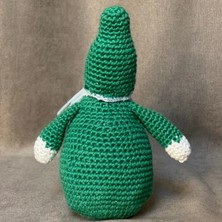 Uretti El Örgüsü Amigurumi Yeşil Noel Baba Figürü - 13 x 17 cm