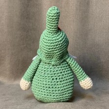 Uretti El Örgüsü Amigurumi Yeşil Noel Baba Figürü - 13 x 17 cm