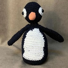 Uretti El Örgüsü Amigurumi Sevimli Penguen - 11 x 19 cm