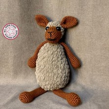 Uretti El Örgüsü Amigurumi Sevimli Kuzu Oyuncak - 12 x 25 cm