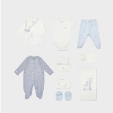 Bibaby Organik Hastane Çıkışı 10LU Love Floral Ekru - Lila