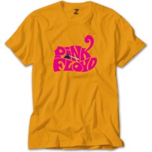 Pink Floyd Black Text Sarı Tişört