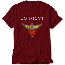 Bon Jovi Hearth Kırmızı Tişört