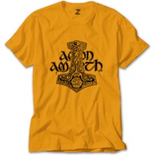 Amon Amarh Thor Hammer Sarı Tişört