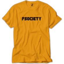 Mr.robot Fsociety Sarı Tişört